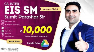 CA Inter EIS SM Google Drive Classes by Sumit Parashar Sir For May 22 & Onwards  | Complete EIS SM Course | Full HD Video + HQ Sound